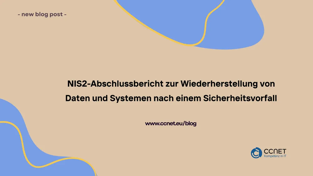 NIS2-Notfallmaßnahmen und alternative Betriebsverfahren bei schwerwiegenden Störungen