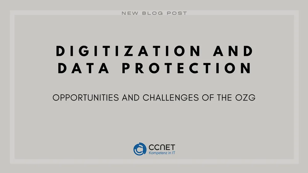 Digitalization and Data Protection - Opportunities and challenges of the OZG