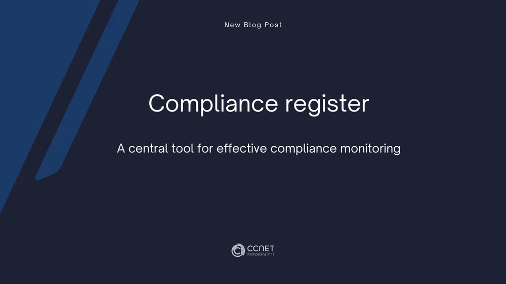 Compliance register: a central tool for effective compliance monitoring