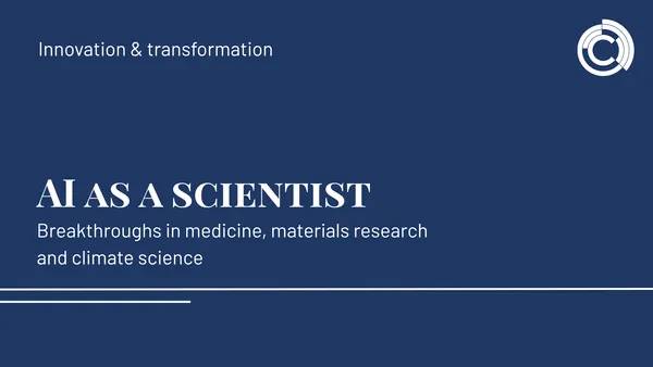 AI as a scientist – breakthroughs in research and medicine