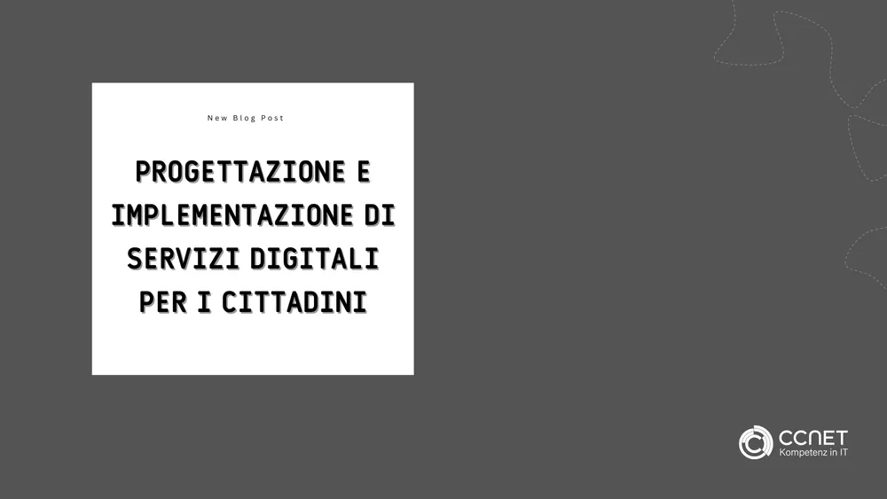 Progettazione e implementazione di servizi digitali per i cittadini