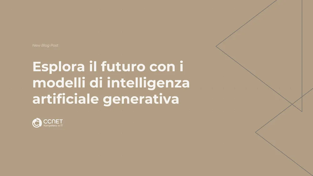 Esplora il futuro con i modelli di intelligenza artificiale generativa