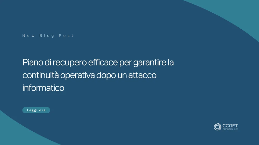 Piano di recupero efficace per garantire la continuità operativa dopo un attacco informatico