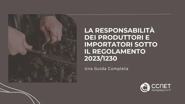 La Responsabilità dei Produttori e Importatori sotto il Regolamento 2023/1230: Una Guida Completa