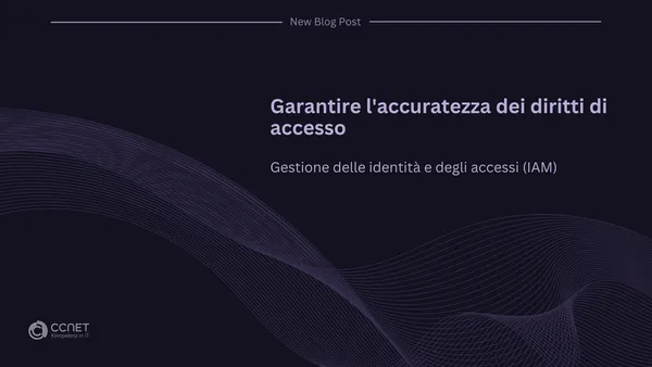 Garantire l'accuratezza dei diritti di accesso: Gestione delle identità e degli accessi (IAM)