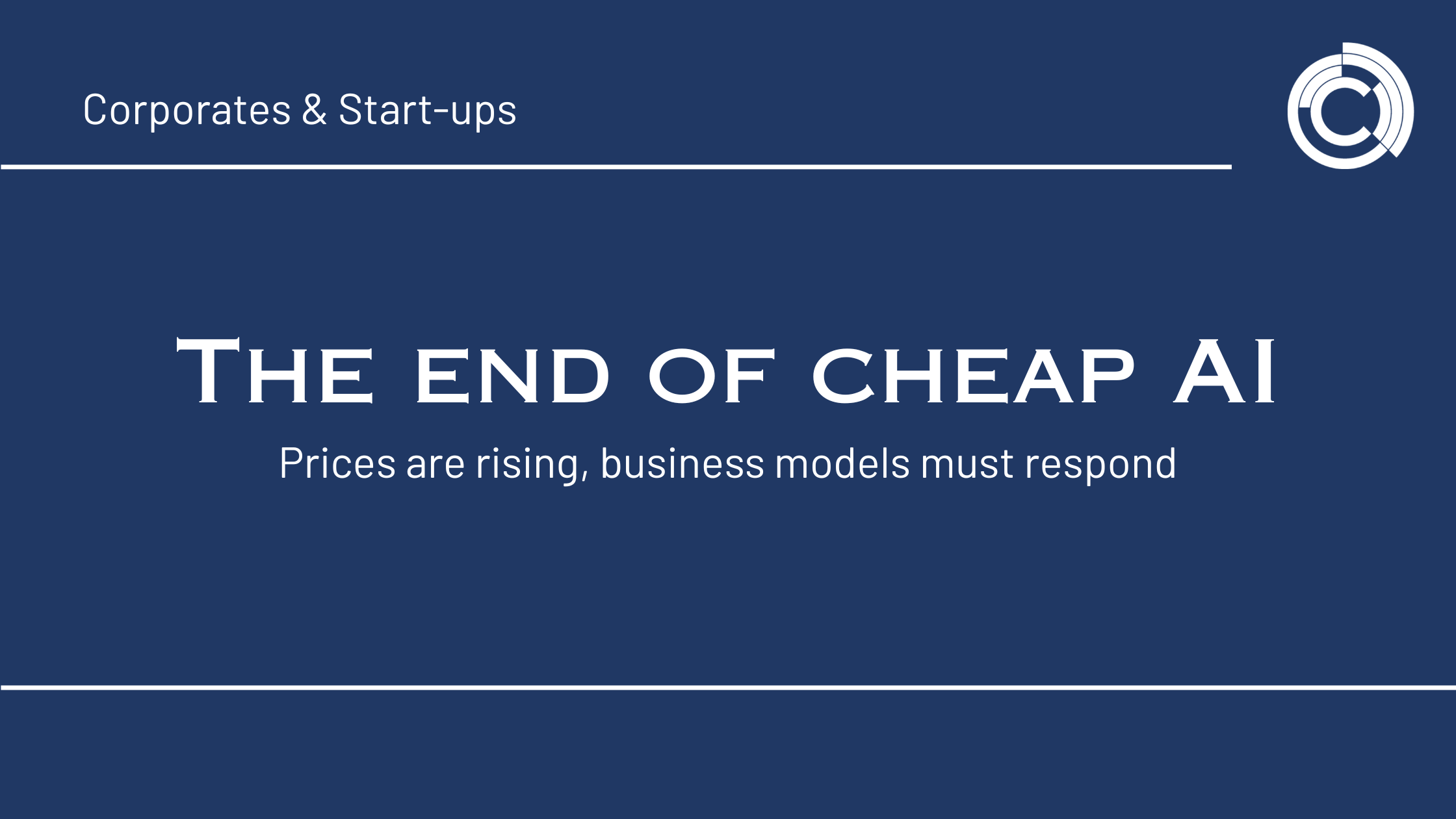 The end of affordable AI – prices are rising, business models must respond