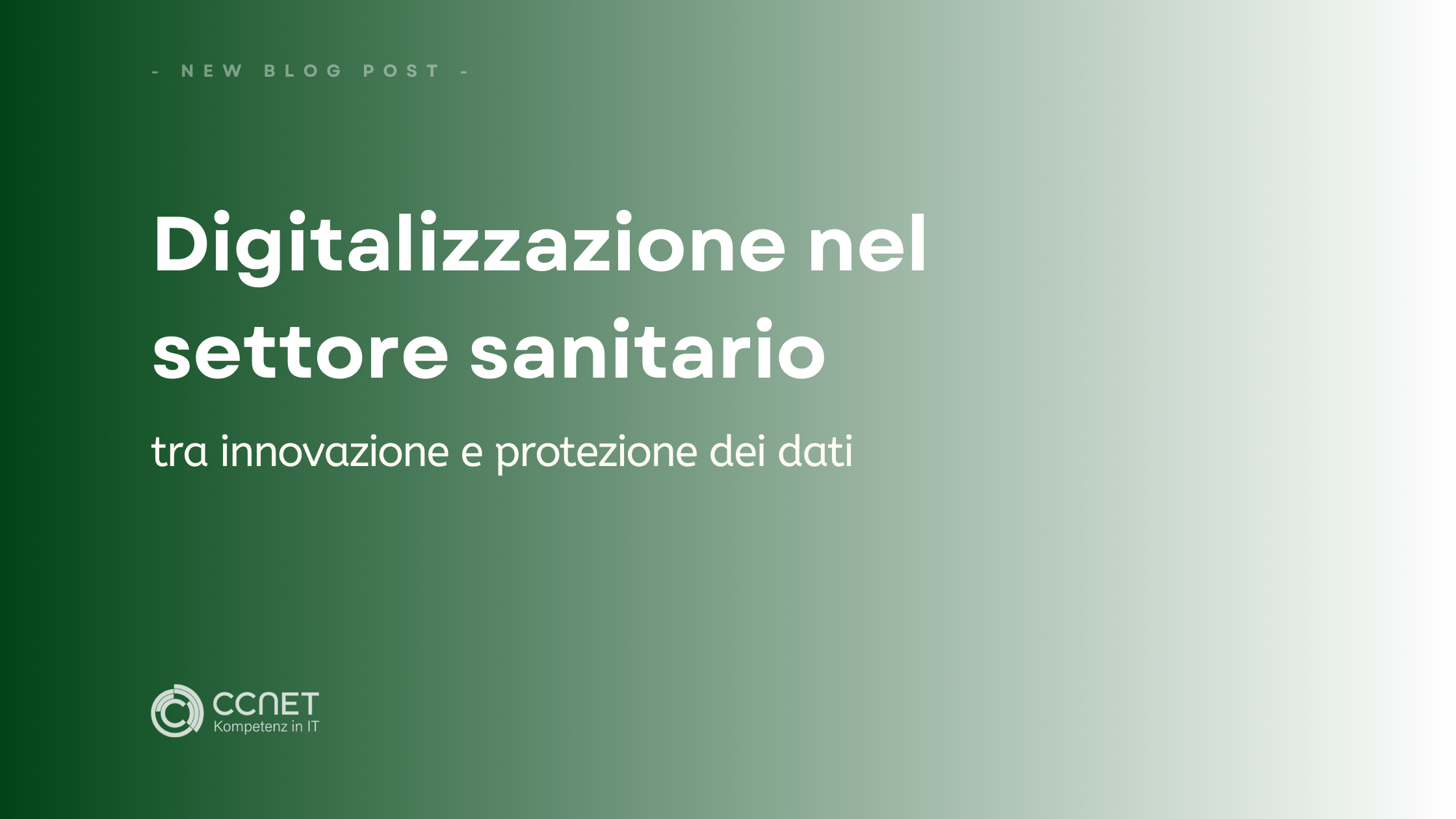 Digitalizzazione nel settore sanitario: tra innovazione e protezione dei dati.