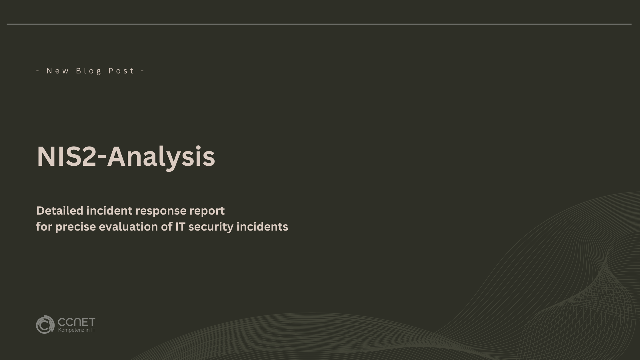 NIS2-Analysis: Detailed incident response report for precise evaluation of IT security incidents