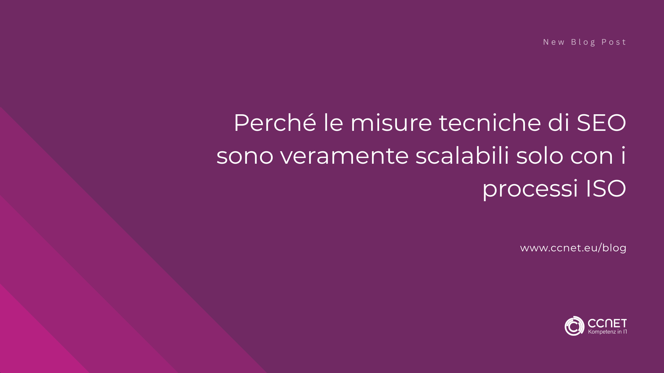Perché le misure SEO tecniche sono realmente scalabili solo con i processi ISO