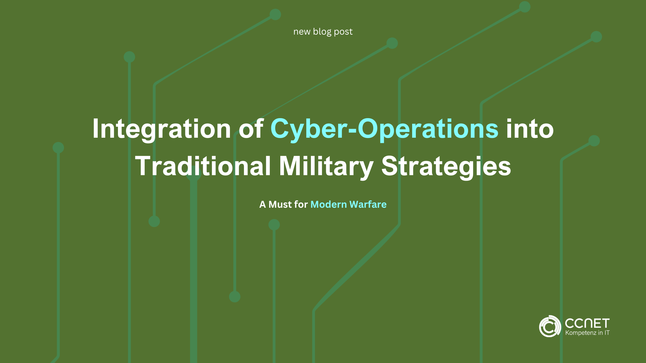 Integrating cyber operations into traditional military strategies: a must for modern warfare